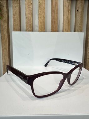 COACH Women's Deep Burgundy Eyeglasses